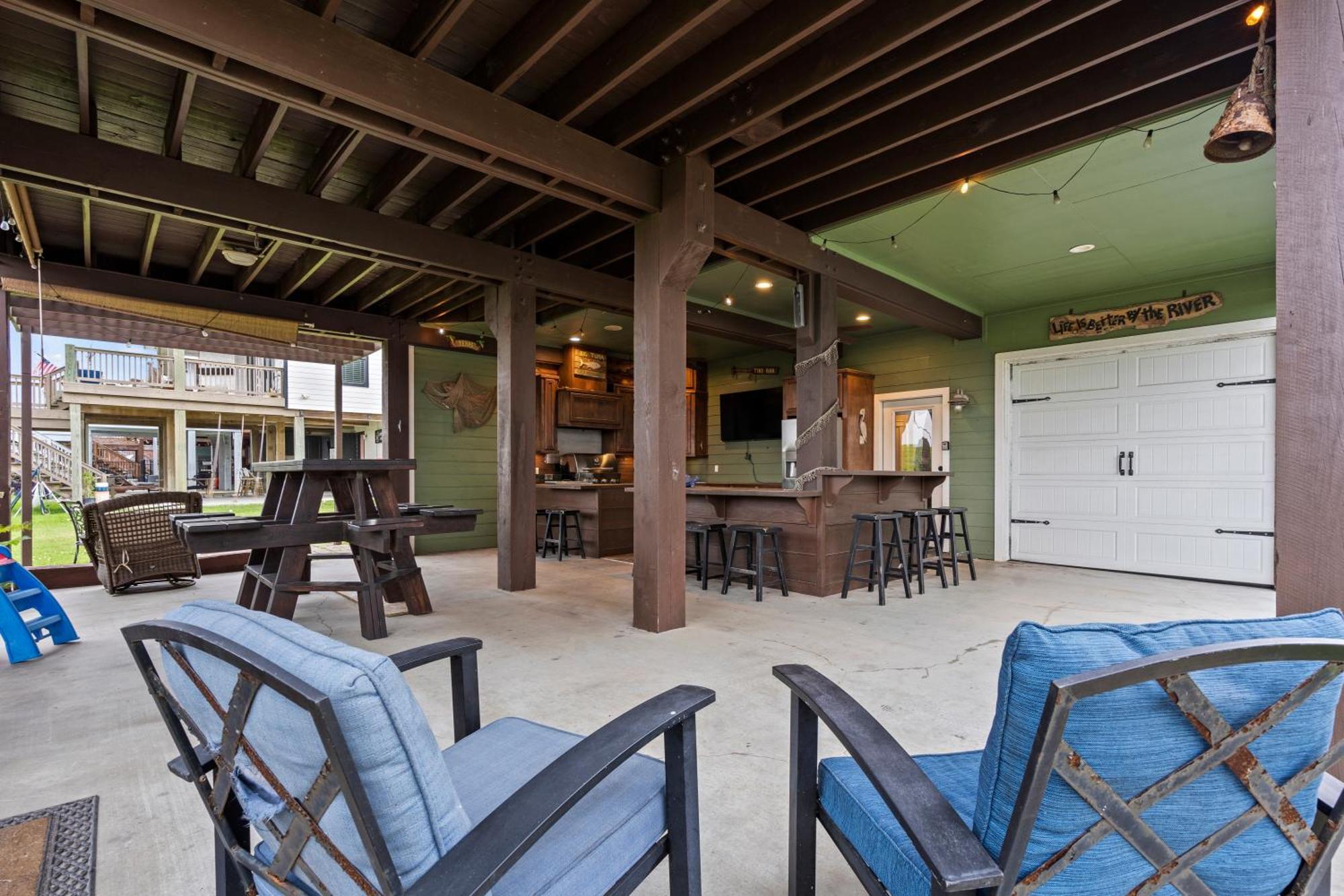 Luxury Waterfront Home Family And Pet Friendly Near Surfside Beach 11 Mins Freeport Exterior foto
